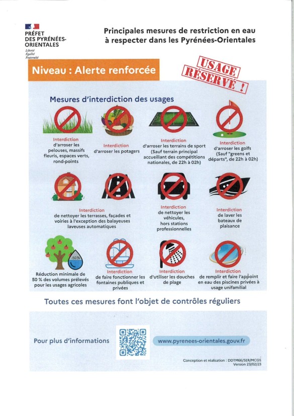 restriction sècheresse