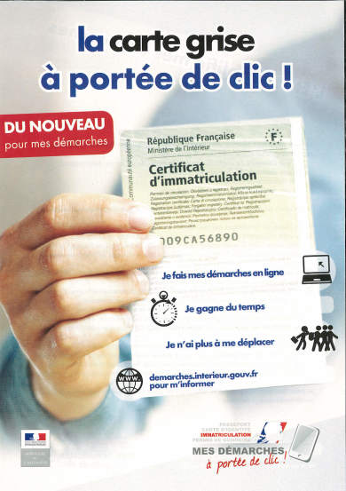 Démarche carte grise