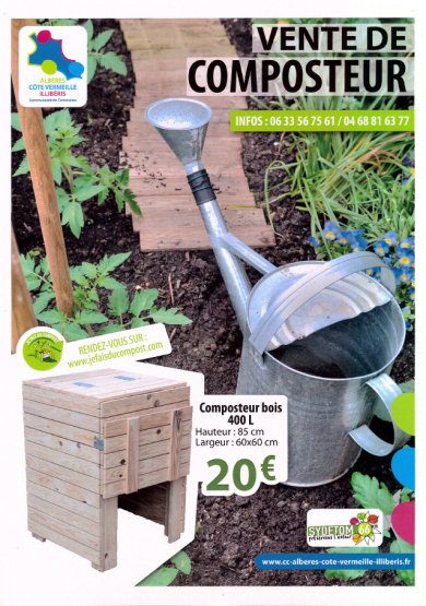 Composteur 400L - Composteur de jardin - Faire son compost