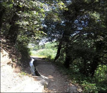 Le rech dels molins à Laroque des Albères, Pyrénées Orientales