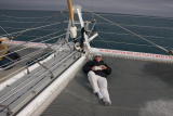 Découverte du vivant : Un moment de repos bien mérité, sur un catamaran tout confort